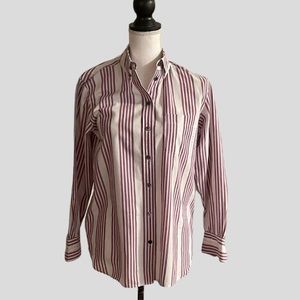 ❤️HOST PICK❤️EQUIPMENT FEMME Stripe Long Sleeve Button Shirt-XS*See Measurements